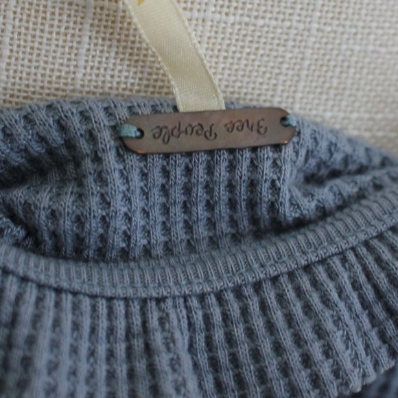 Free People Midi Blue Dress - Picture 4 of 4